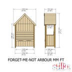 Shire Forget Me Not Pressure Treated Garden Arbour