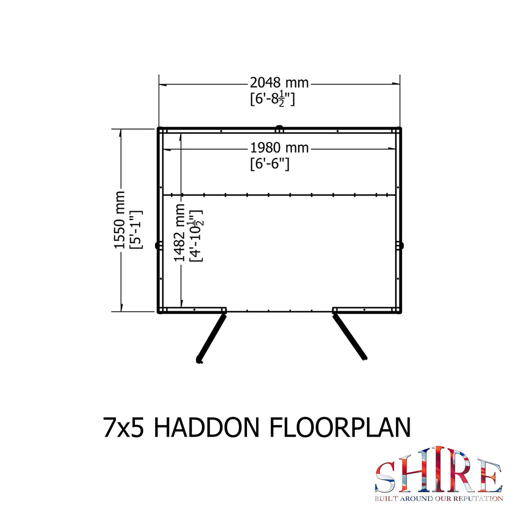 Shire 7x5 Haddon Summerhouse