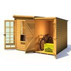 Shire 8x12 Hampton Summerhouse with Side Shed