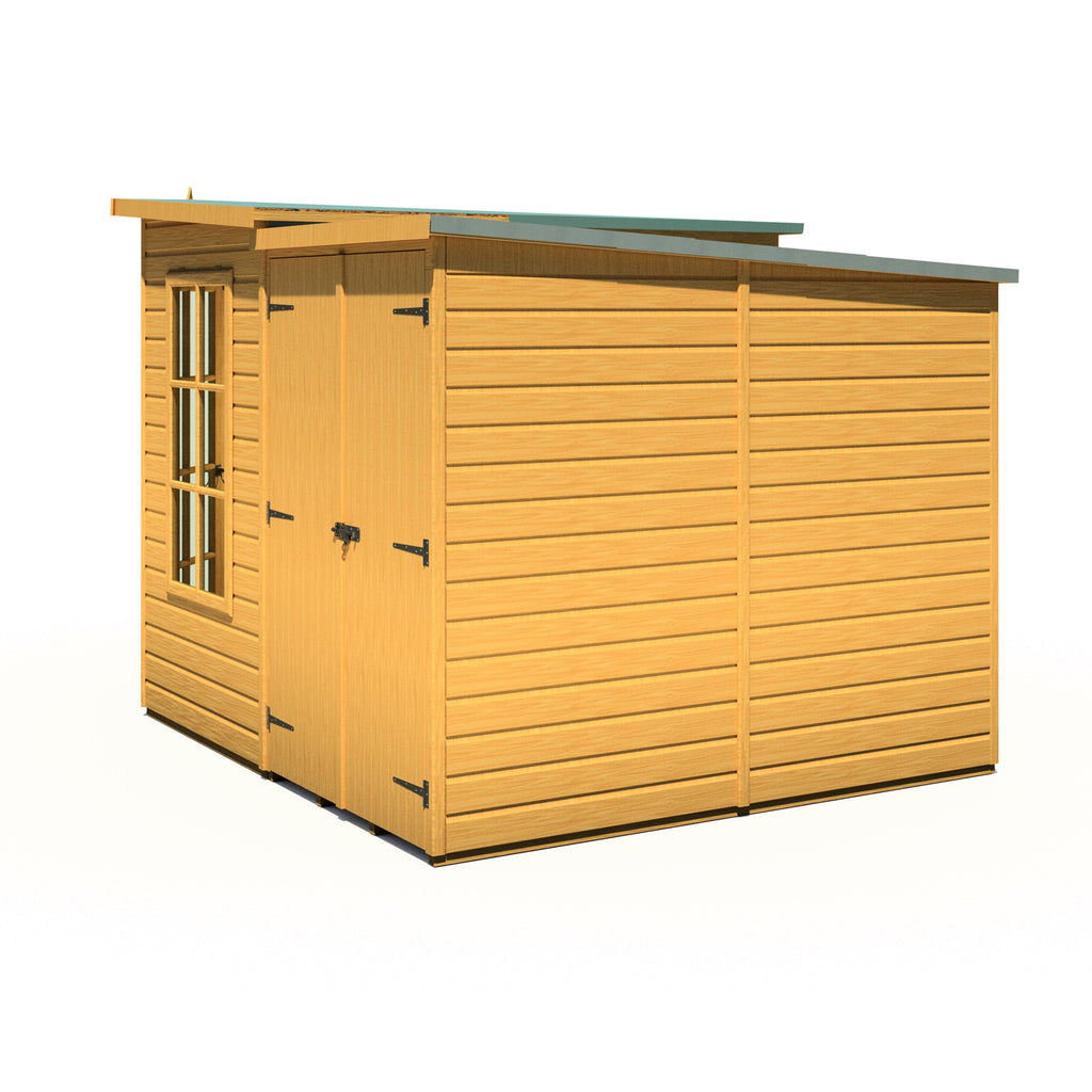 Shire 8x12 Hampton Summerhouse with Side Shed