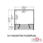 Shire Houghton 7x7 Summerhouse with Verandah