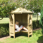 Shire Honeysuckle Corner Pressure Treated Garden Arbour