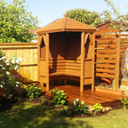 Shire Honeysuckle Corner Pressure Treated Garden Arbour