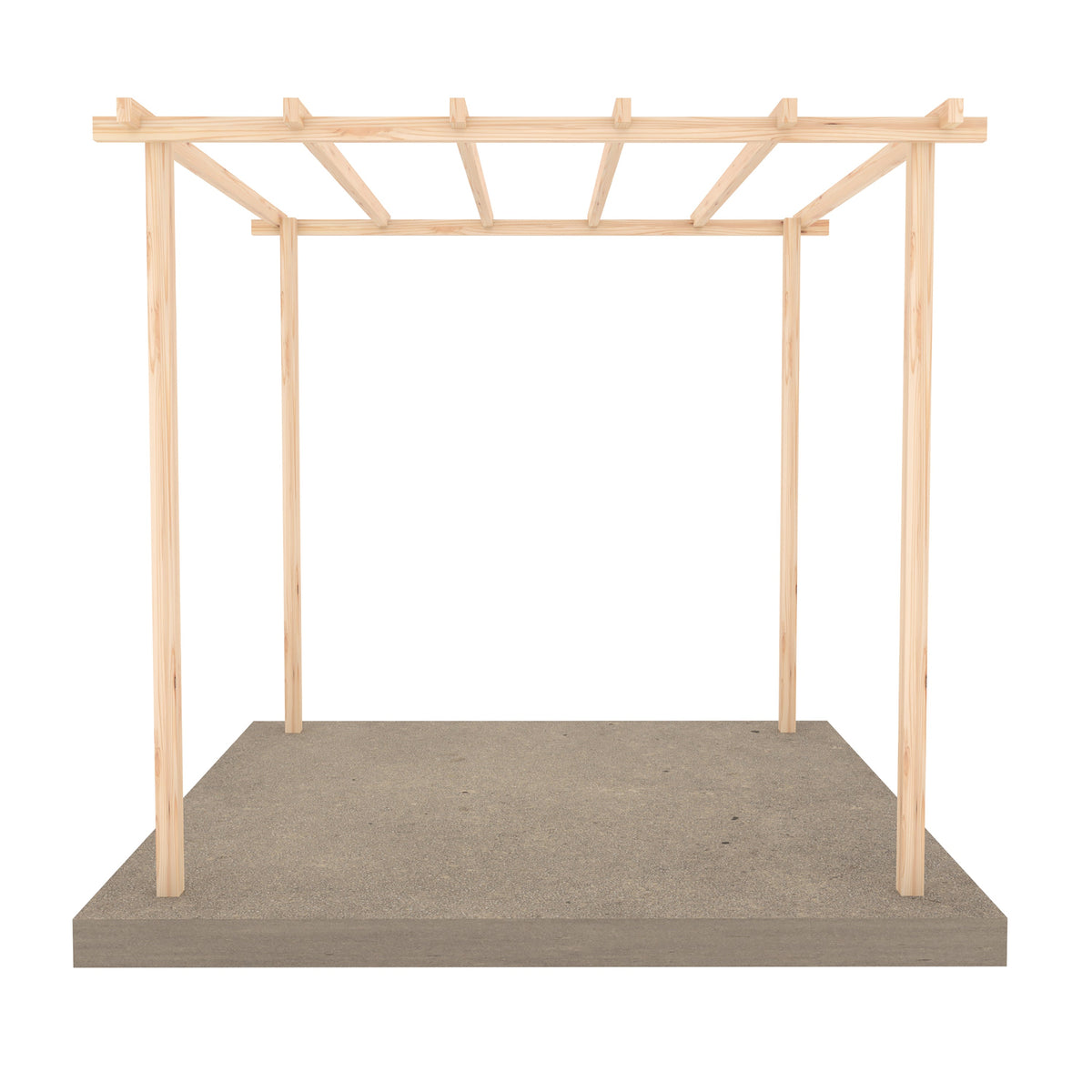 8x8 Pergola Shire Ivy With Optional Decking & Sides | 2.4m x 2.4m x 2.4m