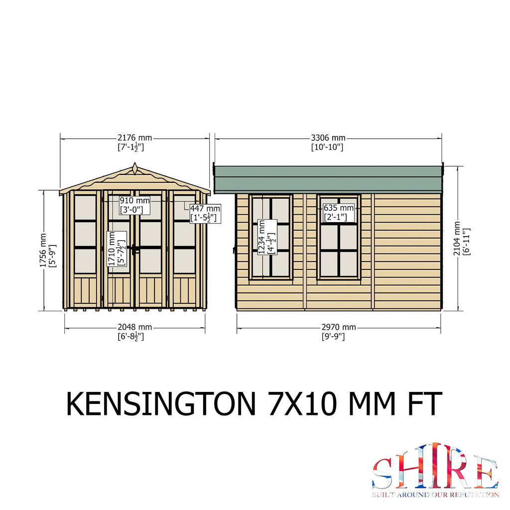Shire 7x10 Kensington Summerhouse