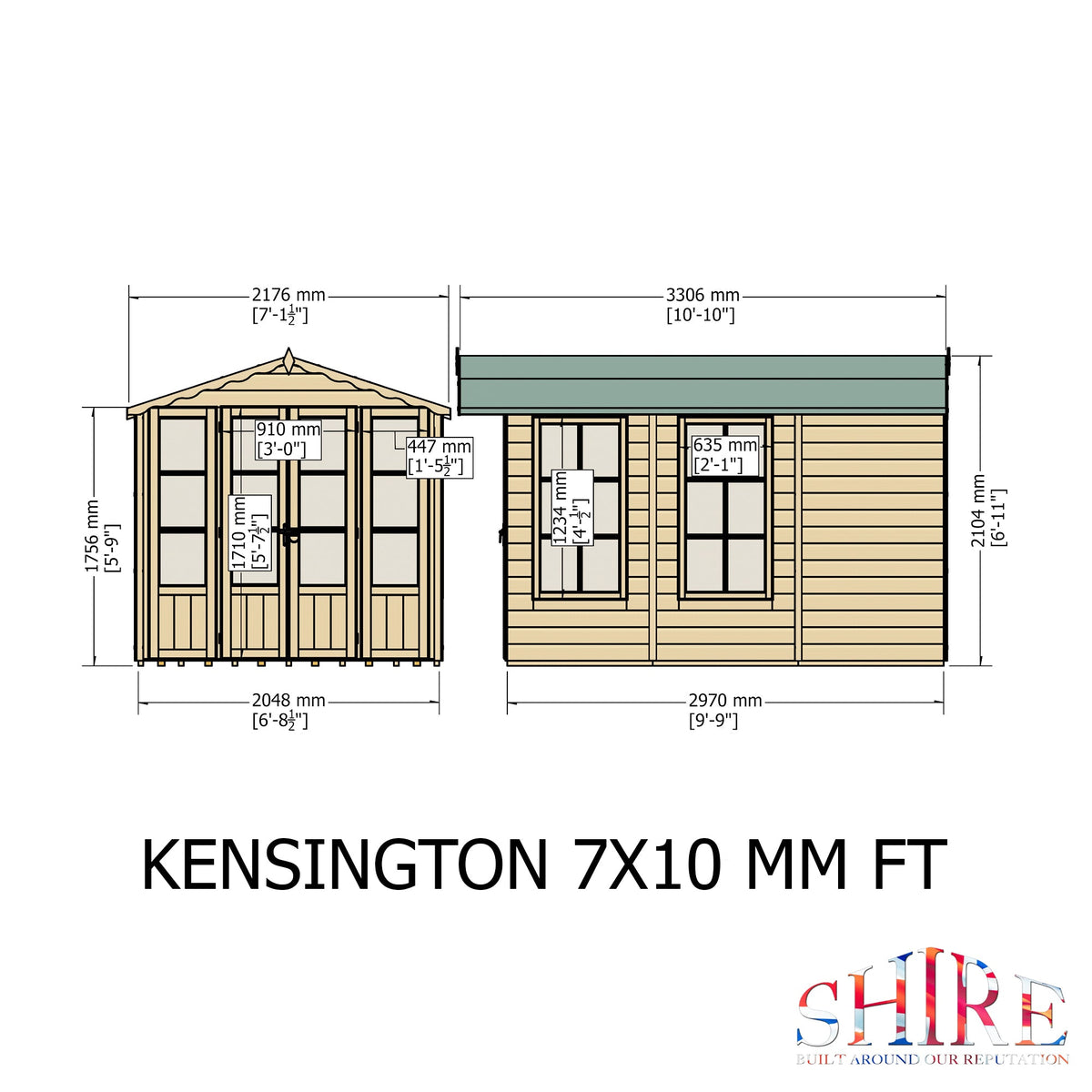 Shire 7x10 Kensington Summerhouse