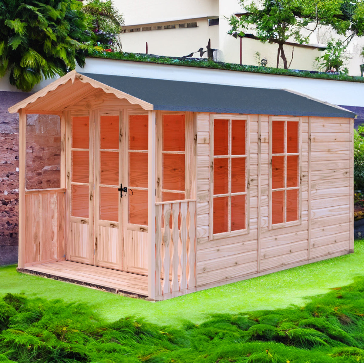 Shire 7x10 Kensington Summerhouse & Veranda