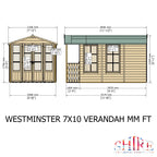 Shire 7x10 Kensington Summerhouse & Veranda