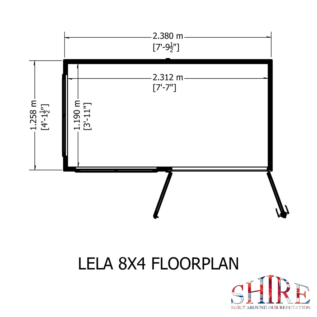 Shire 8x4 Lela Summerhouse