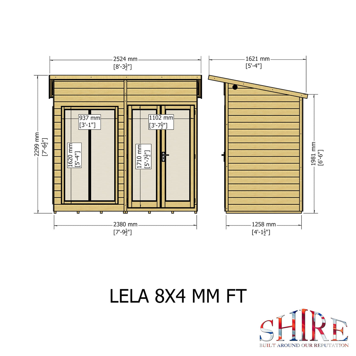 Shire 8x4 Lela Summerhouse