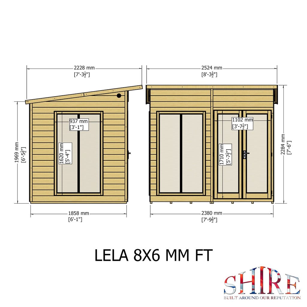 Shire 8x6 Lela Summerhouse