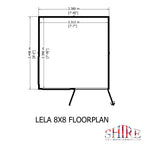 Shire 8x8 Lela Summerhouse