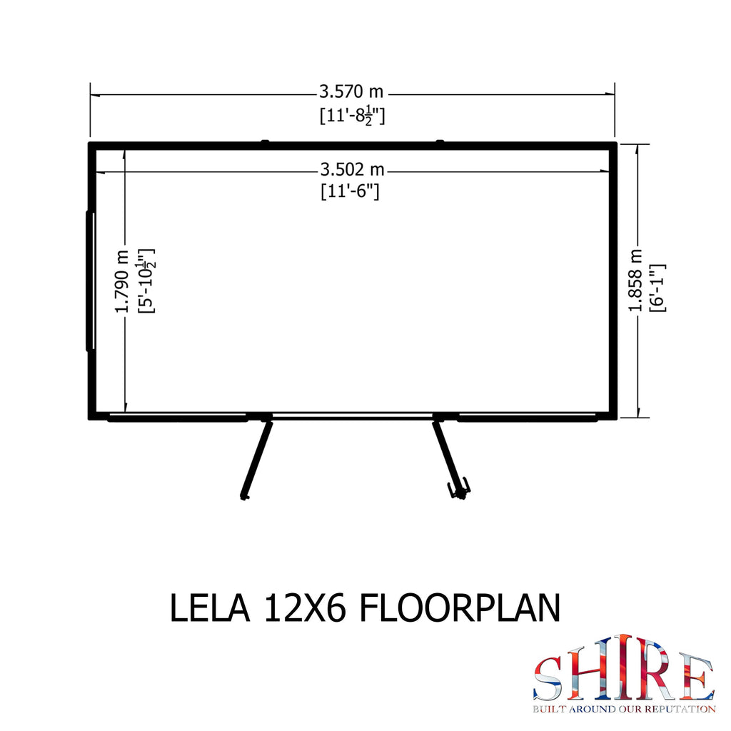 Shire 12x6 Lela Summerhouse