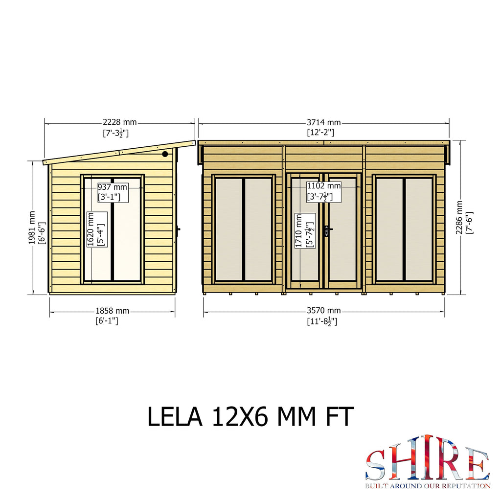 Shire 12x6 Lela Summerhouse
