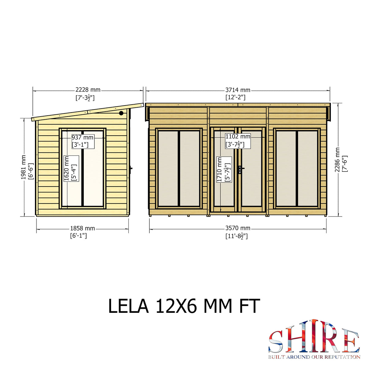 Shire 12x6 Lela Summerhouse