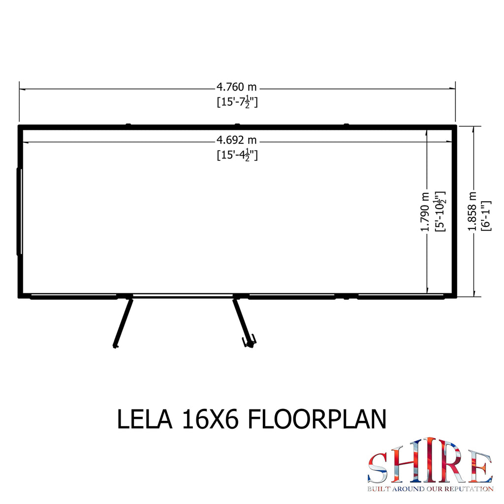 Shire 16x6 Lela Summerhouse