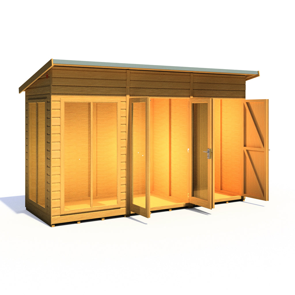 Shire Lela 12x4 Summerhouse with Storage