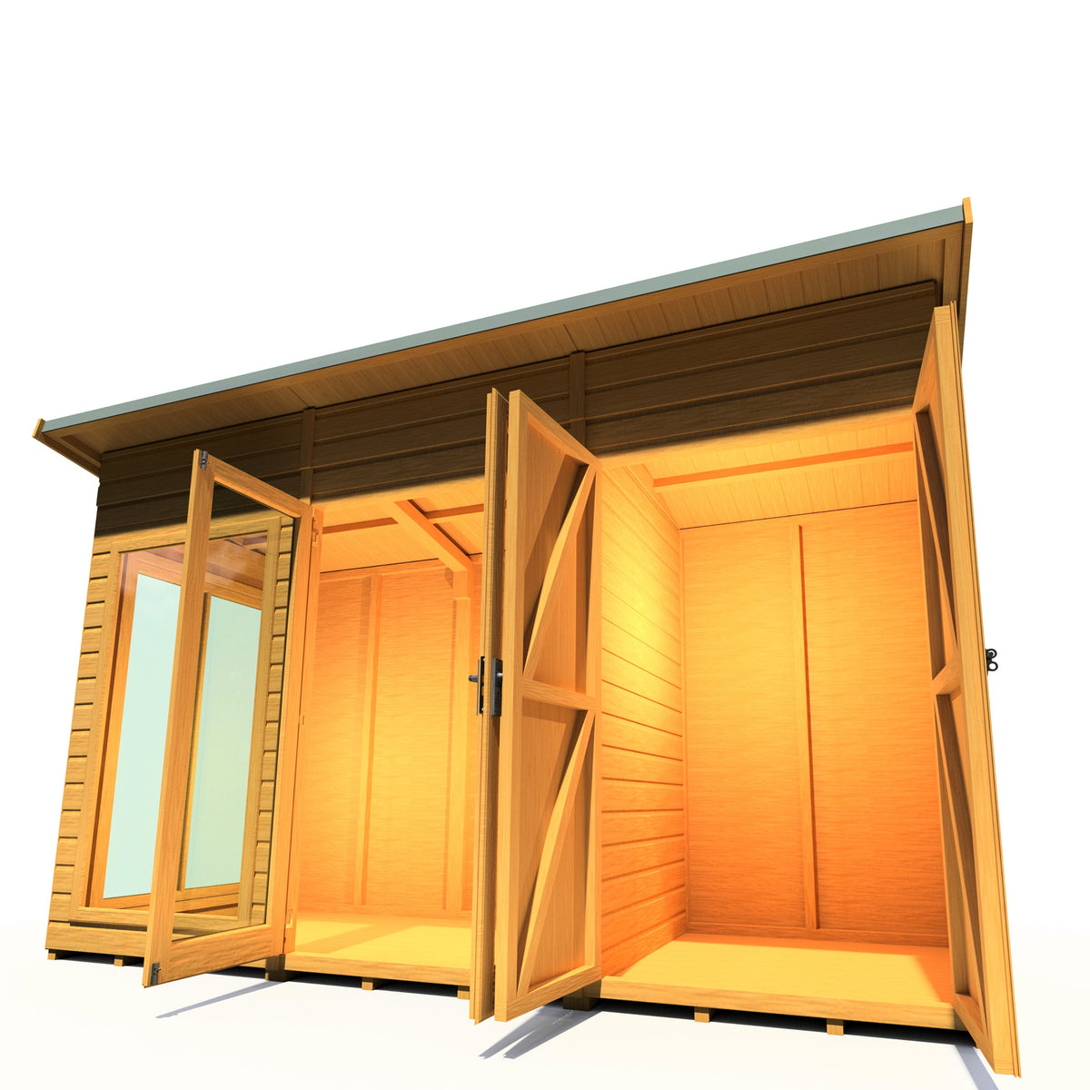 Shire Lela 12x4 Summerhouse with Storage