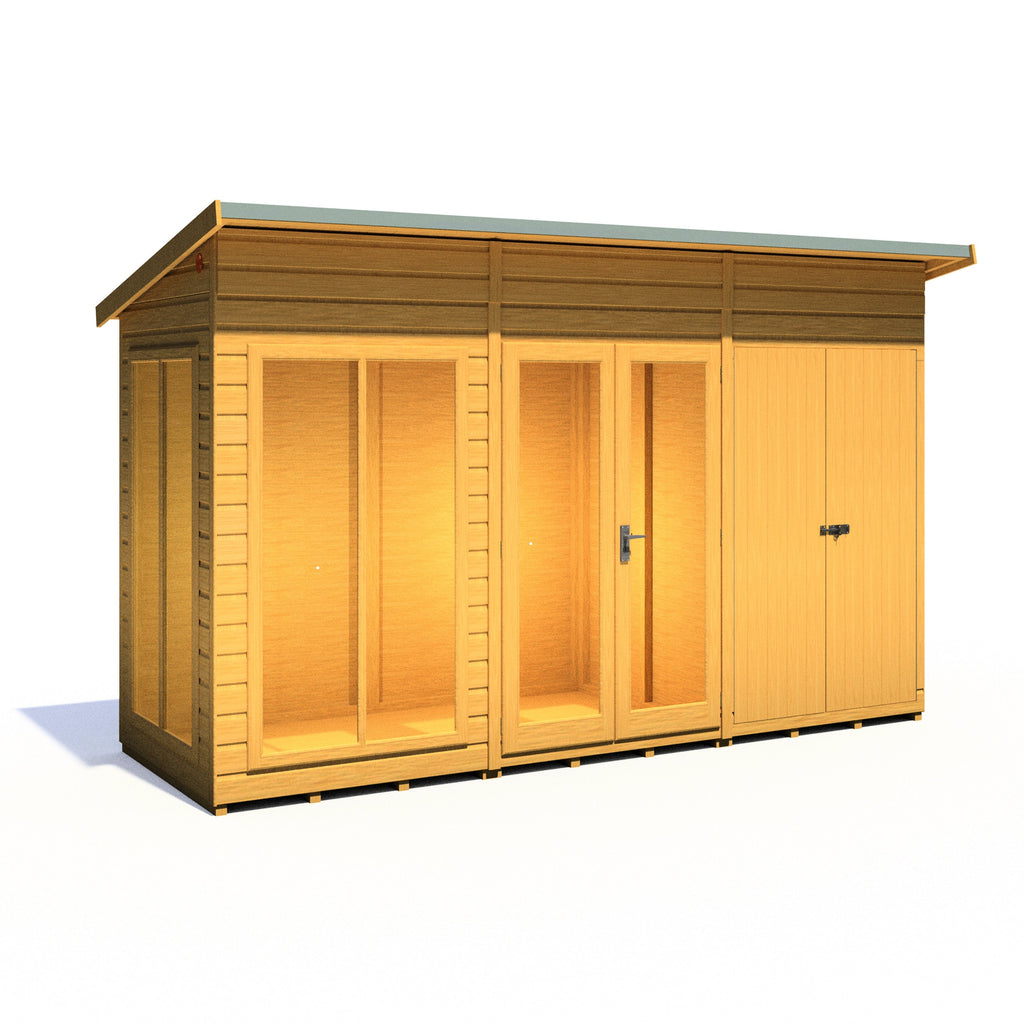 Shire Lela 12x4 Summerhouse with Storage
