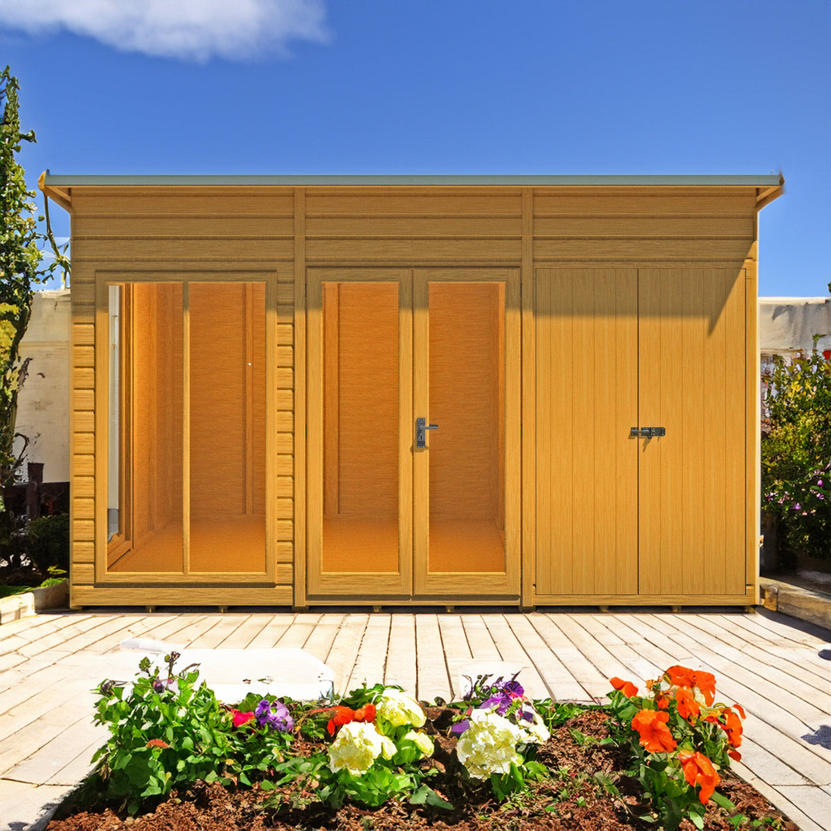 Shire 12x6 Lela Summerhouse with Storage