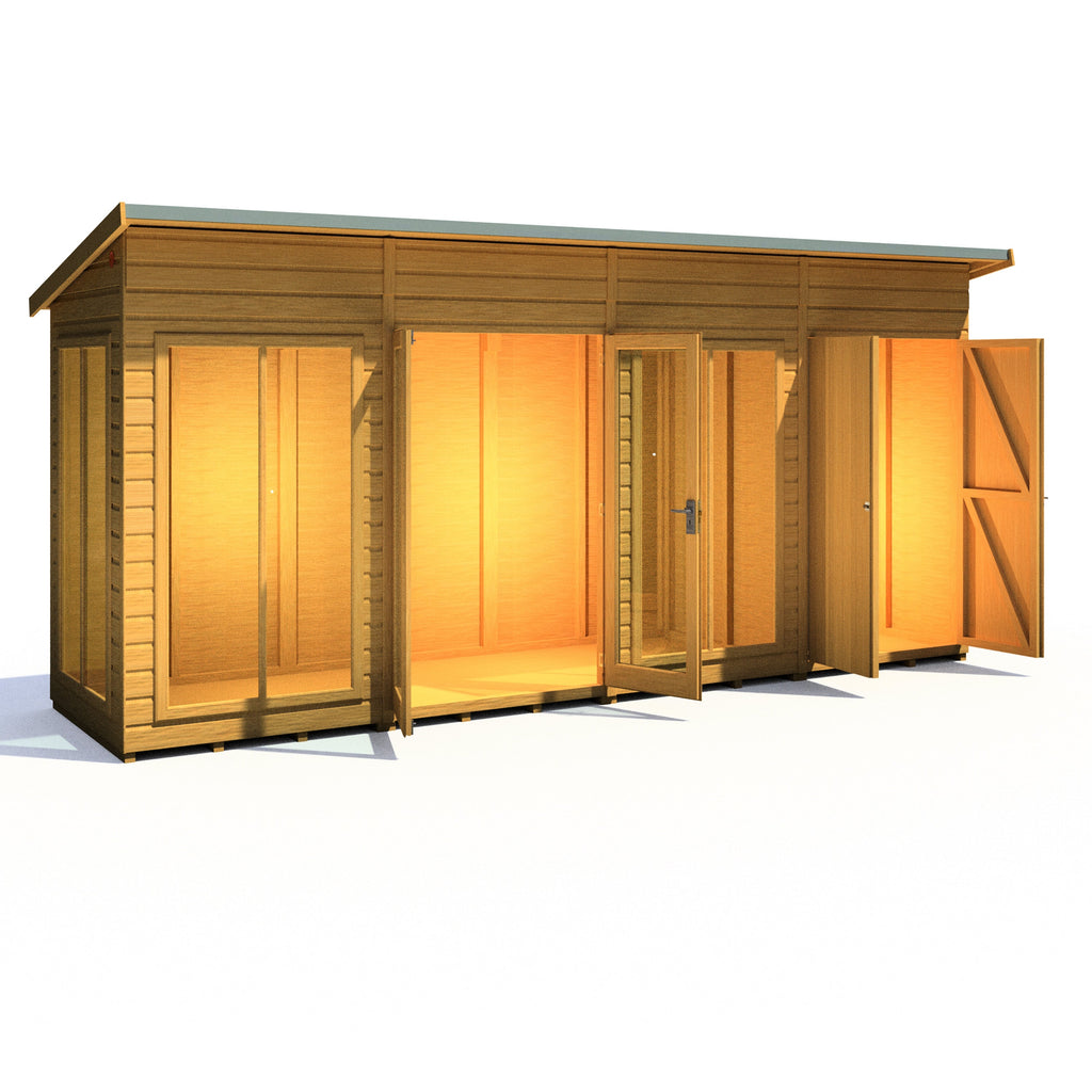 Shire 16x4 Lela Summerhouse with Storage