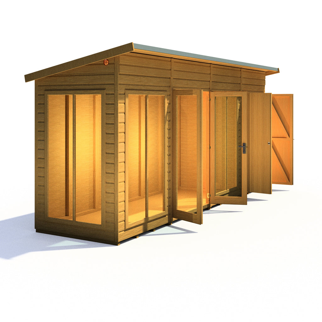 Shire 16x4 Lela Summerhouse with Storage