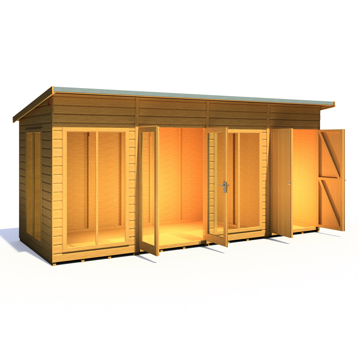 Shire 16x6 Lela Summerhouse with Storage