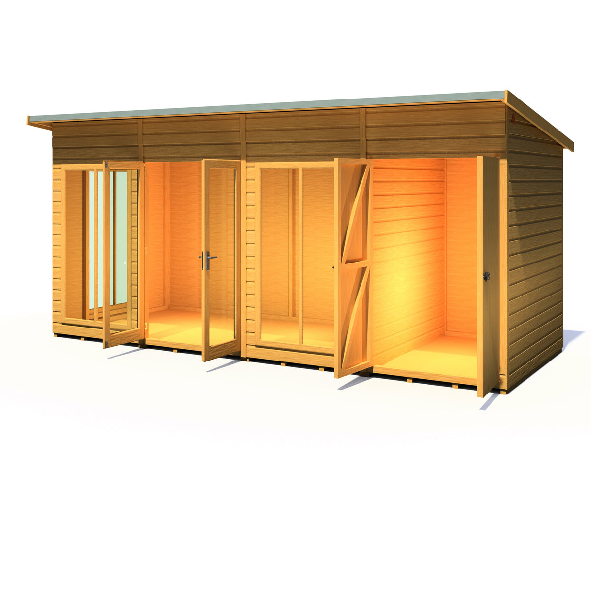 Shire 16x6 Lela Summerhouse with Storage