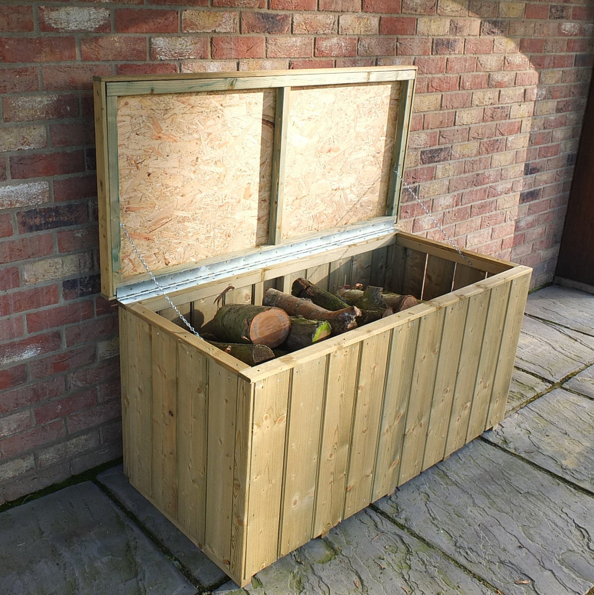 Shire Log Store Box - Planed Timbers - 131cm W x 62cm D