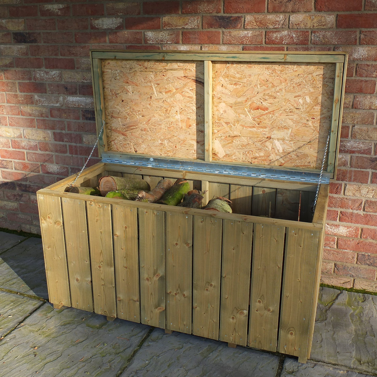 Shire Log Store Box - Planed Timbers - 131cm W x 62cm D