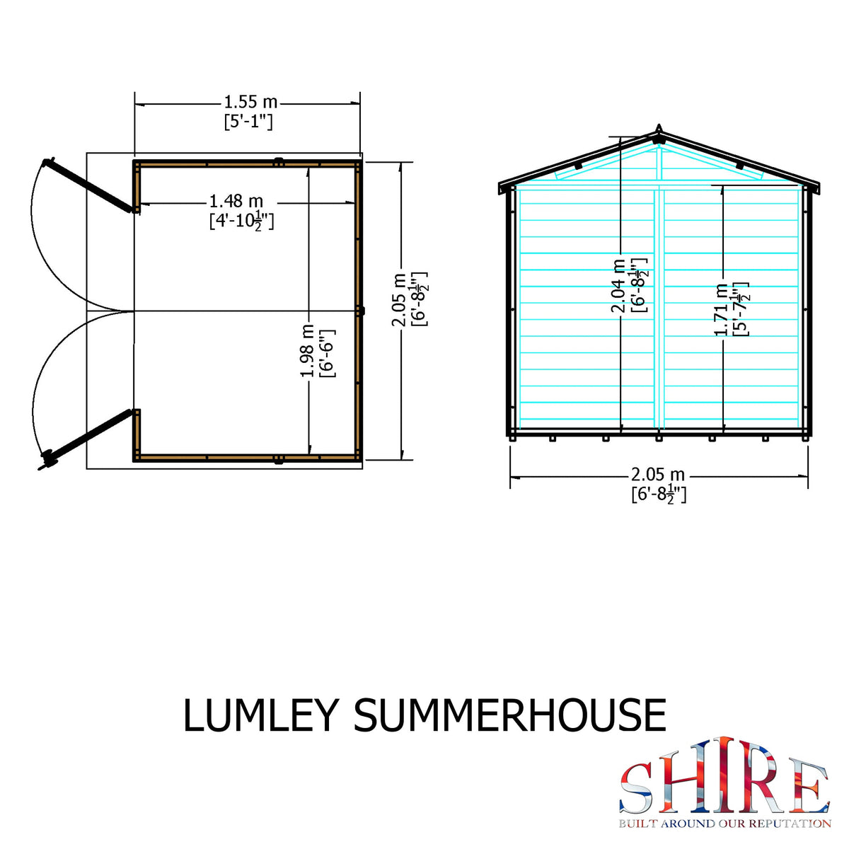 Shire 7x5 Lumley Summerhouse