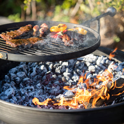 Fire Pit Legs Eleven Collection with Swing Arm BBQ Rack