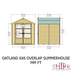 Shire 6x6 Oatland Overlap Summerhouse