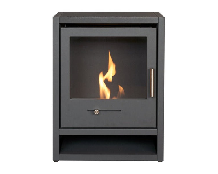 OKO S1 Bioethanol Stove in Charcoal Grey 3kW