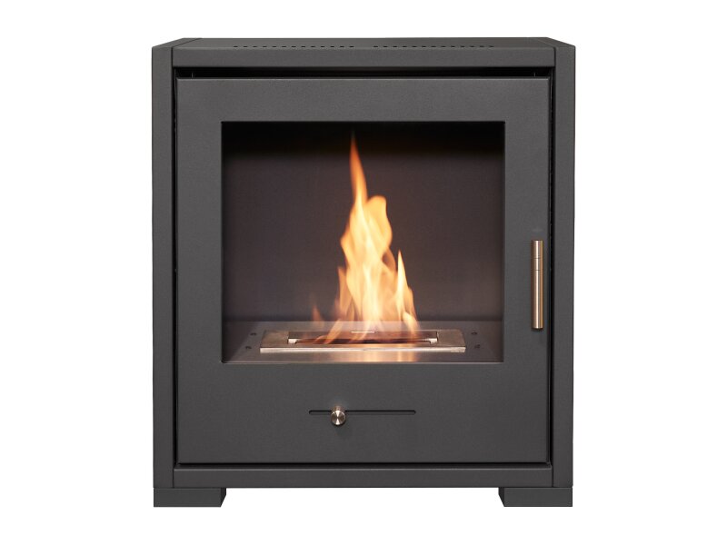 OKO S3 Bioethanol Stove in Charcoal Grey 3kW