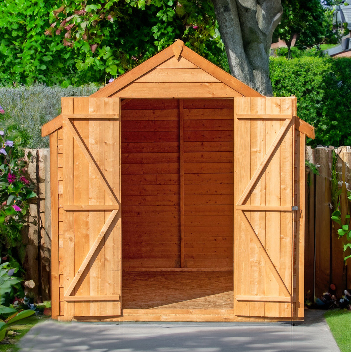 8x6 Garden Shed Shire Value Overlap | Optional Window & Doors
