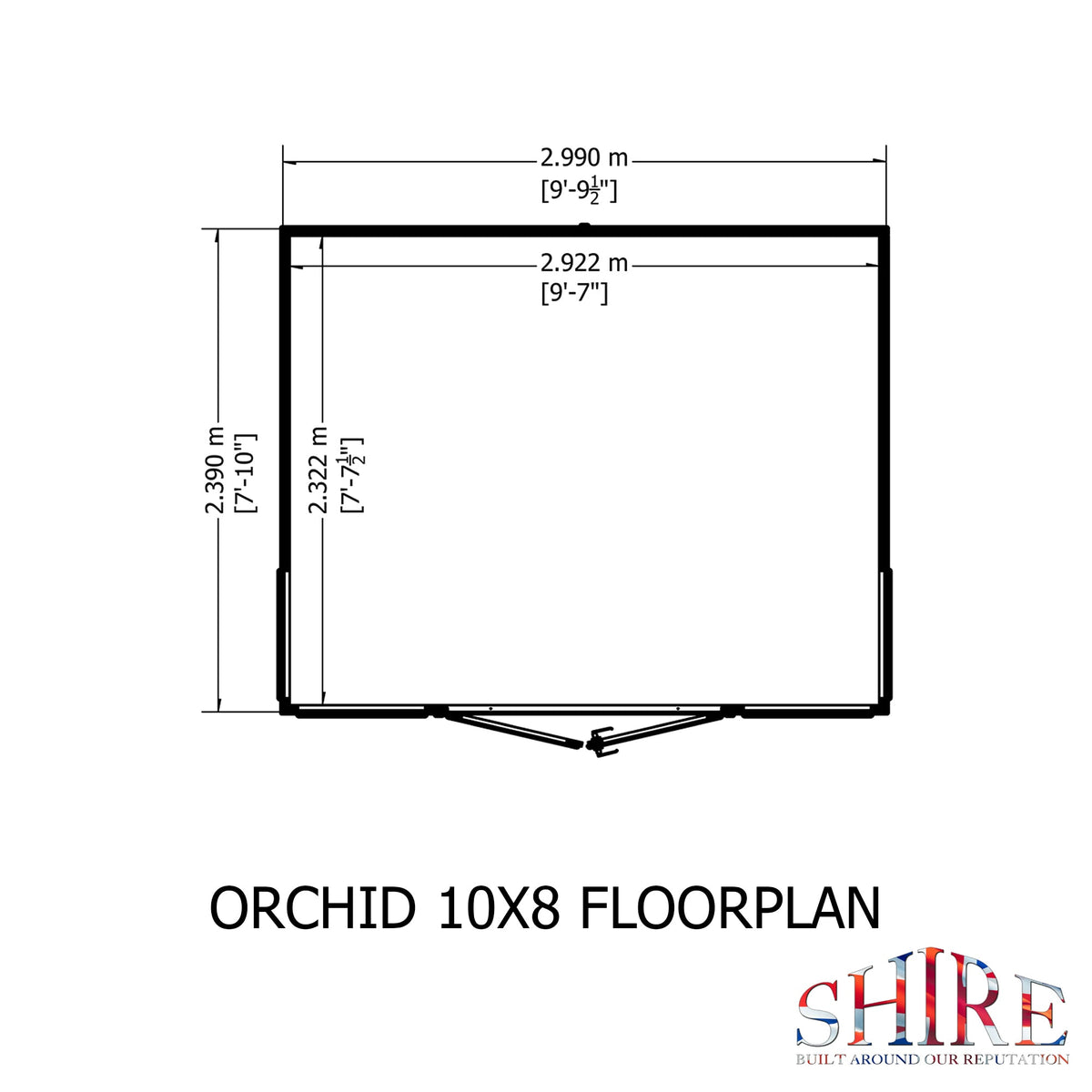 Shire 10x8 Orchid Summerhouse