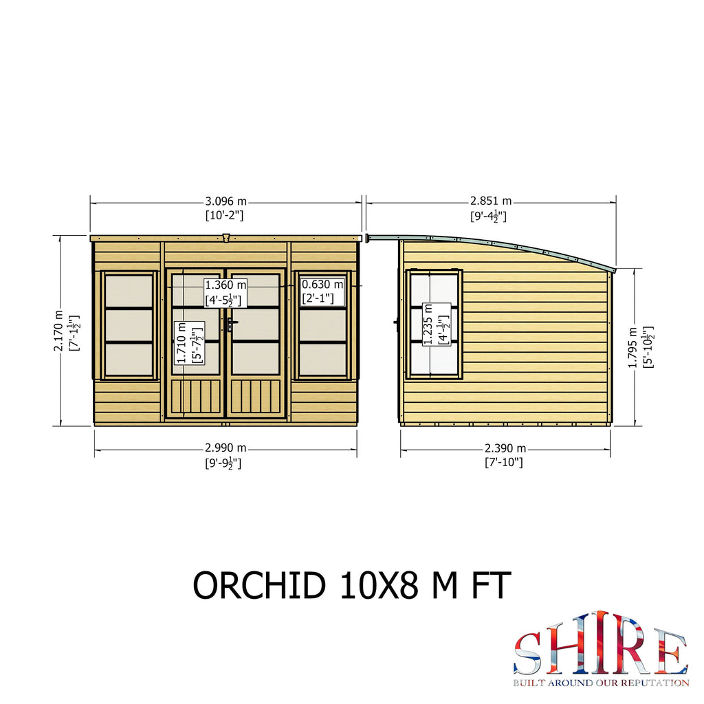 Shire 10x8 Orchid Summerhouse