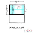 Shire Paradise 6x4 Pent Garden Bar