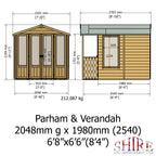 Shire 7x7 Parham Summerhouse & Veranda