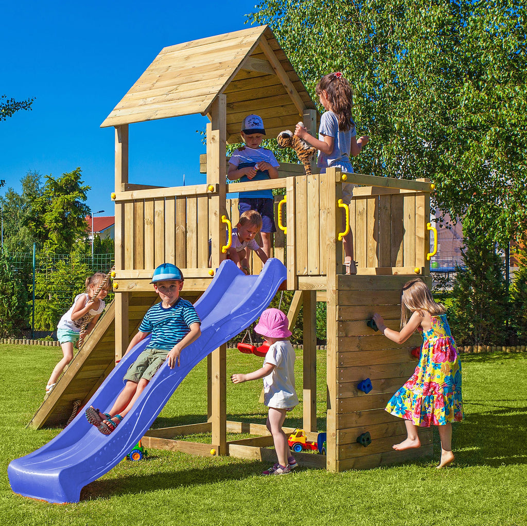 Shire Adventure Peaks Fortress 3 Climbing Frame with Swing and Slide