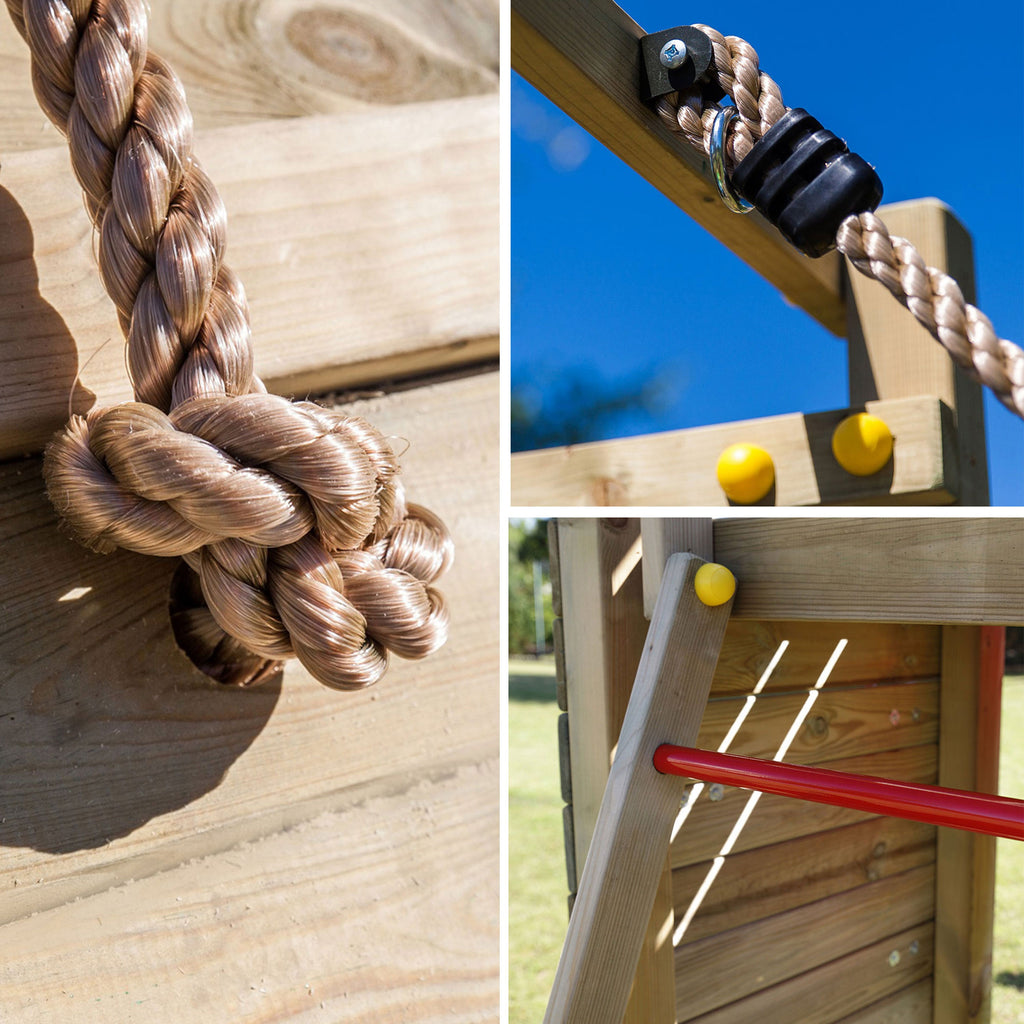 Shire Adventure Peaks Fortress 3 Climbing Frame with Swing and Slide