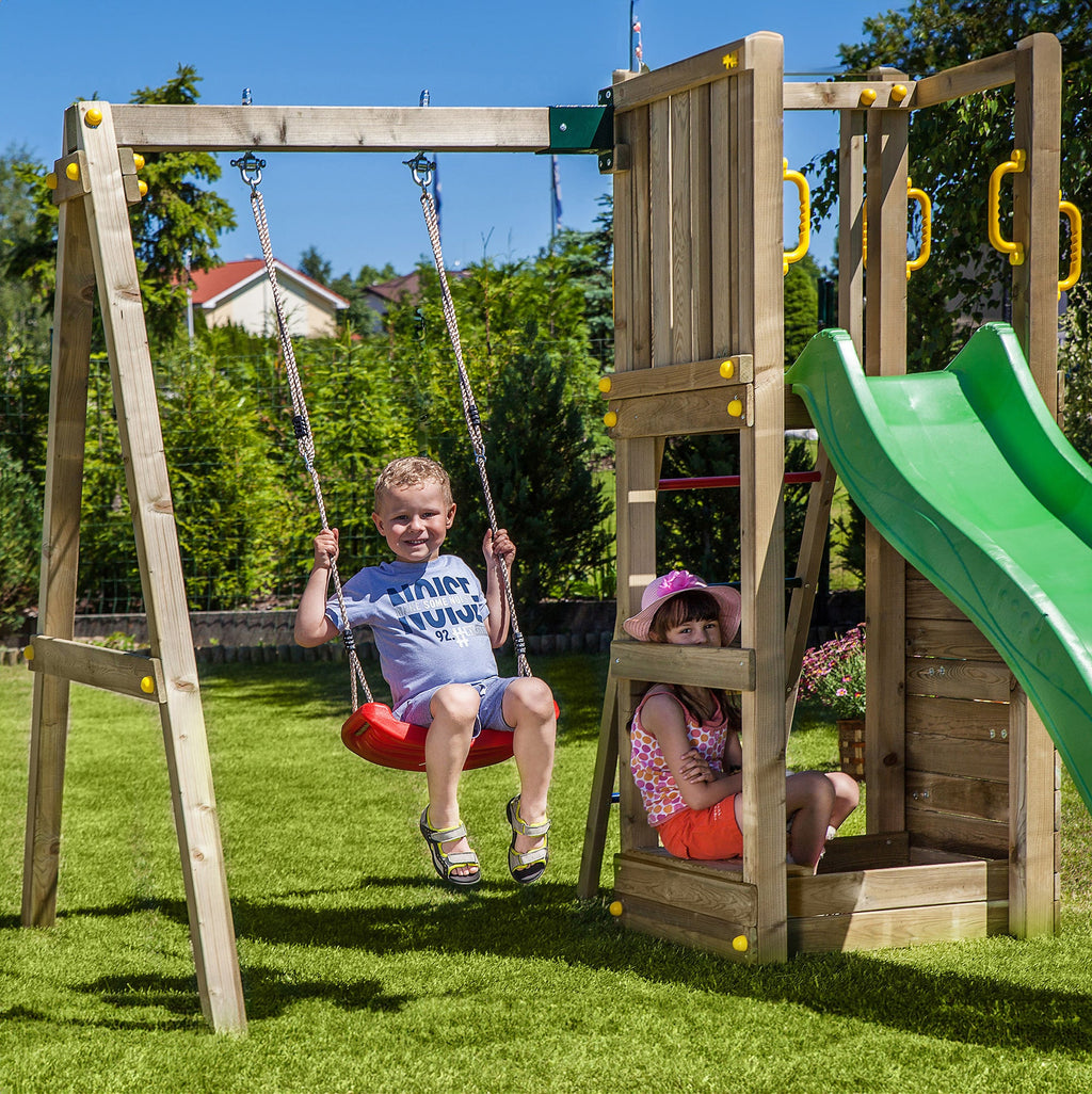 Shire Rumble Ridge Rock Wall with Single Swing