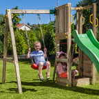 Shire Rumble Ridge Rock Wall with Single Swing