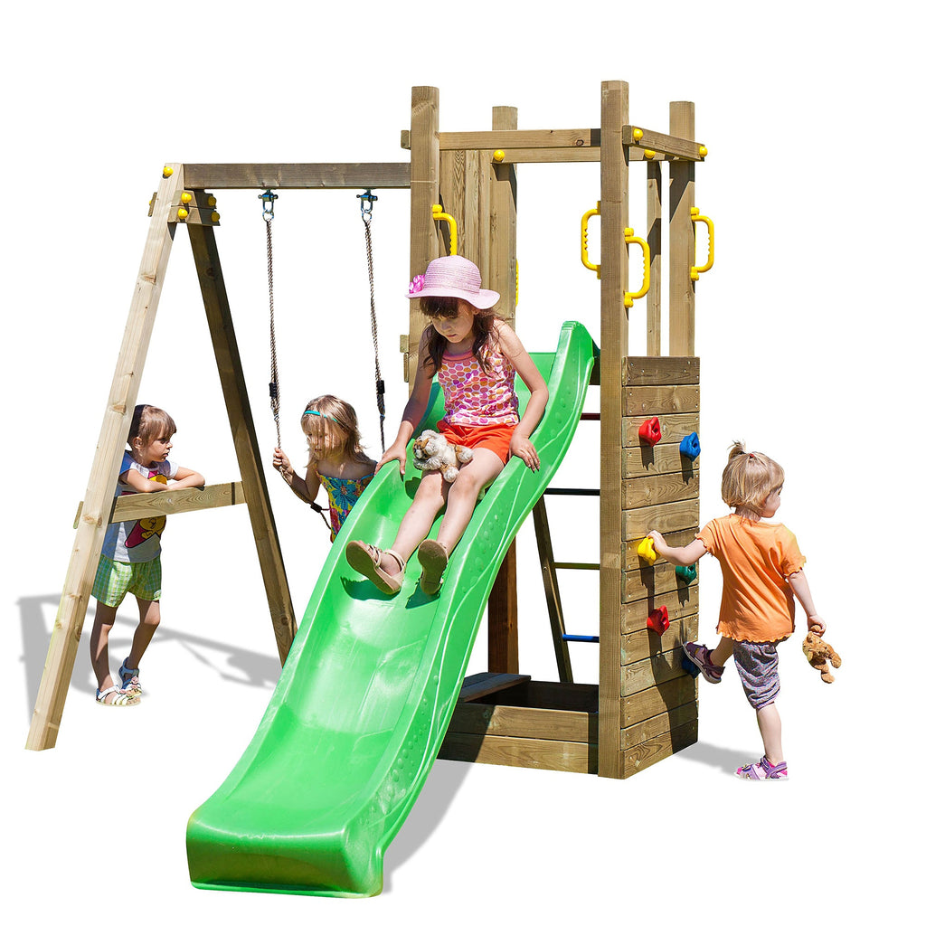 Shire Rumble Ridge Rock Wall with Single Swing