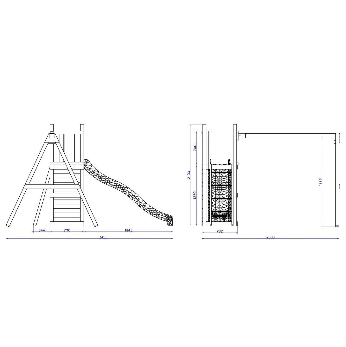 Shire Rumble Ridge Rock Wall with Double Swing