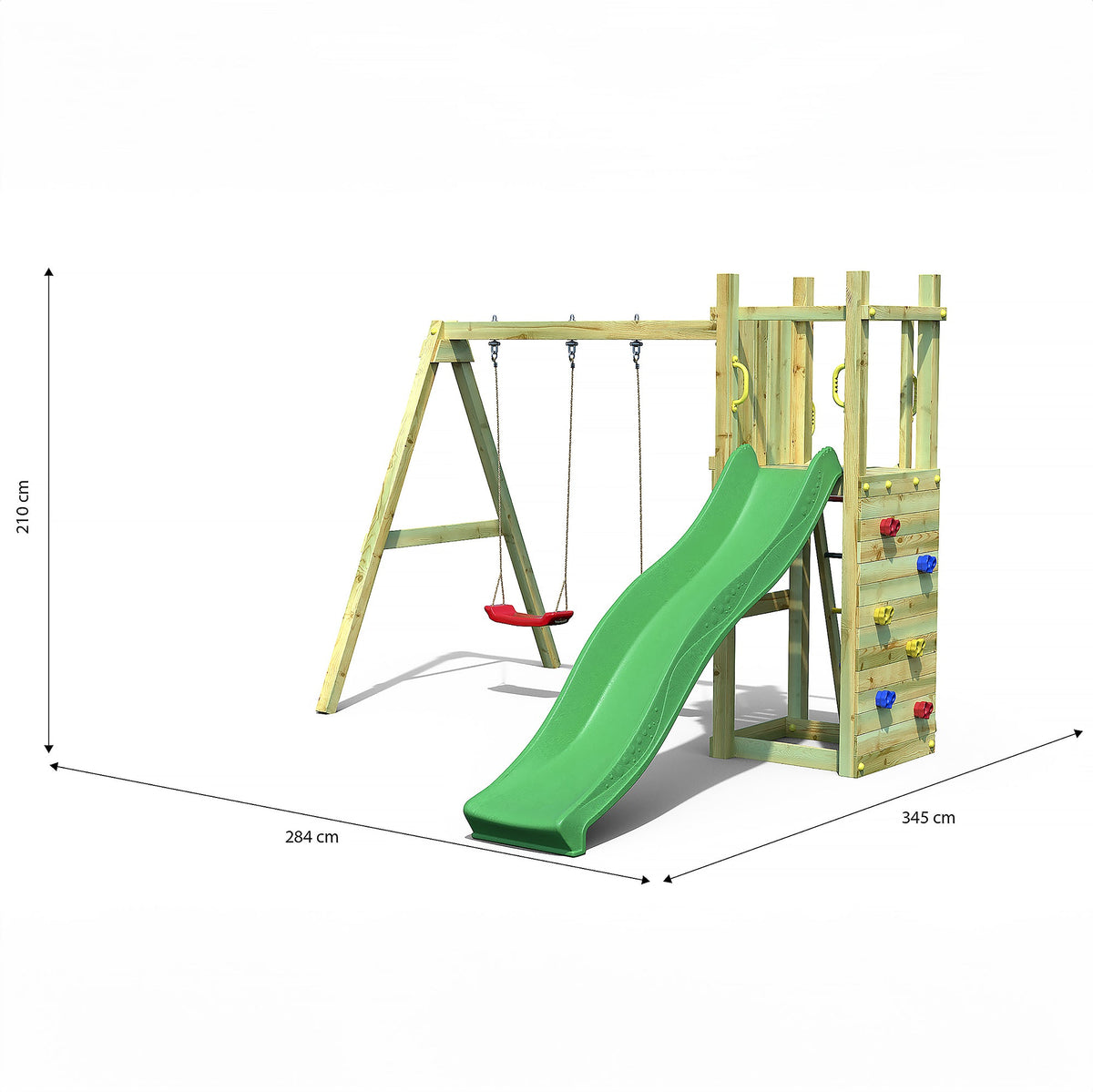 Shire Rumble Ridge Rock Wall with Double Swing