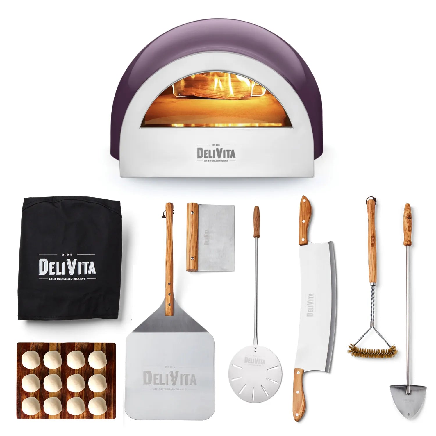 Delivita The Berry Hot wood fired pizza oven - Pizzaiolo collection