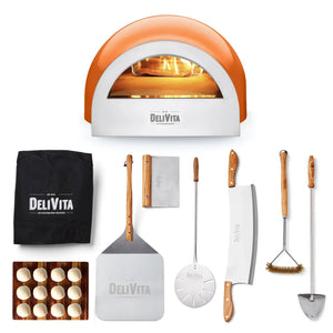 Delivita The Orange Blaze wood fired pizza oven - Pizzaiolo collection
