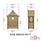 Shire Rose Pressure Treated Garden Arbour
